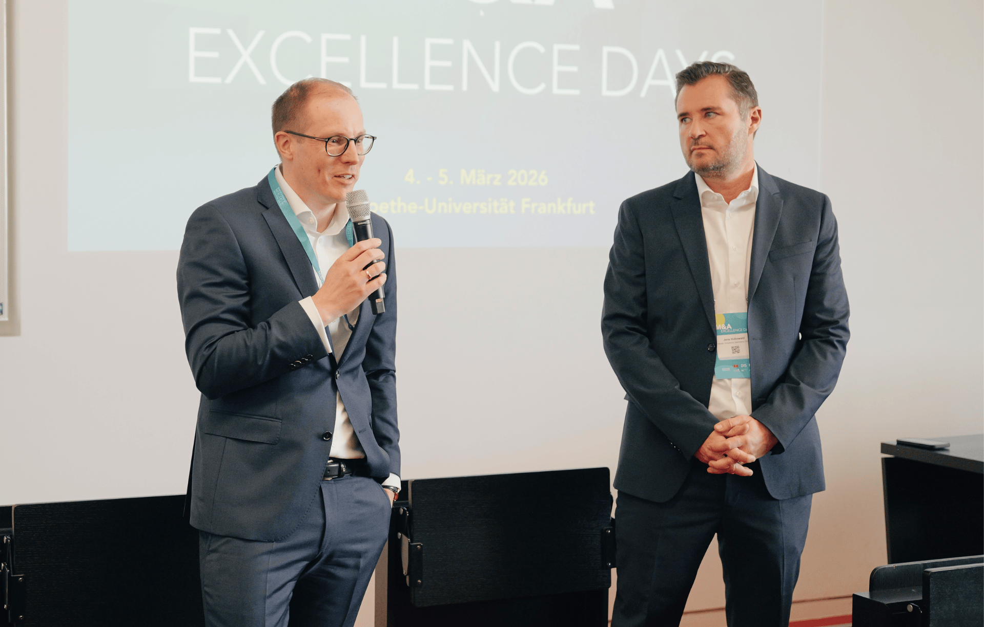 Jens and Frederik on stage