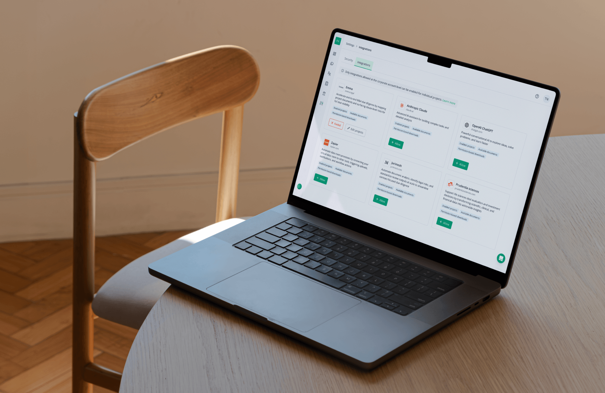 image of laptop on a table