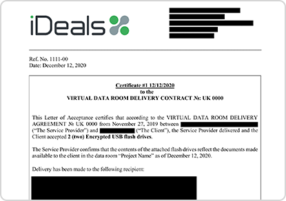 Virtual Data Room Features